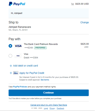 B2B Customer Web Portal Payment Gateway